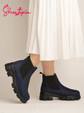 Shoetopia Women'S Ankle Boot-4 Kids Uk (Girls-Bt-Usha-Blue)-Eu37,Blue,4,B0D5R4WR7X
