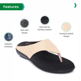 Ortho Joy Extra-Soft Doctor Slippers For Women || Fancy Slippers For Women,Cream,8,B09TPBW5BD