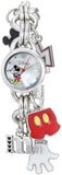 Disney Womens MK2066 Mickey Mouse Charm Watch with Mother of Pearl Dial