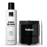 Nailboo Acetone Nail Polish Remover & Heated Soak Off Bowl Kit - Pure Acetone 16fl oz & Electric Nail Removal System for Dip Pow