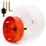 Koopi 4 1/4 Hole Saw Kit with Dust Bowl - Effortless & Dustless Drilling for 4 in Recessed Lighting, Quick & Smooth Cutting for 