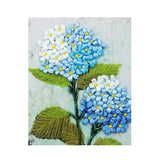 Ilsmysutra Ribbon Embroidery Kit For Beginner Blue Flower Pattern Diy Home Wall Decor |Crafts | Needlecrafts & Yarn | Embroidery