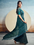 Satrani Womens Pure Georgette Saree (3473S692N_Rama)