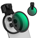 K&F CONCEPT 67mm Press-on ND2-32 Phone Lens Filter Kit, Multi-Coated VND Filter Compatible with iPhone 17/16/15/14/13/12 Standar