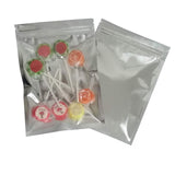 50 Pack Mylar Bags - 5.5x7.8 Inch Resealable Clear Zip Lock Food Storage Bags, Food Safe Plastic Aluminum Material - Silver