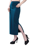 Selvia Womens Lycra Full Elastic Saree Shapewear Petticoat(292Tk136N-M_Dark Blue)