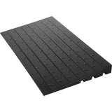 VEVOR Rubber Threshold Ramp,2.6 Rise Threshold Ramp Doorway,3 Channels Cord Cover Rubber Solid Threshold Ramp,Rubber Angled Entr