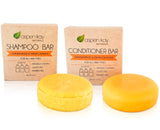 Morrocan Argan Oil Shampoo & Conditioner Bar set - Volumizing & Strengthening Argan Oil Conditioner for All Hair Types, Citrus S
