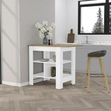 Macondo Kitchen Island -Kitchen -White / Macadamia