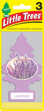 Little Trees U3S32035 Car Air Freshener Lavender Scent - 3 Trees per Package