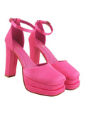 Shoetopia Women'S Wedge Heel Pumps,Pink,2,B0CXJ3NH1F