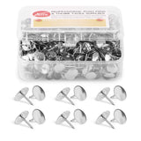 Yalis Thumb Tacks 500-count, 3/8-inch Steel Roundness Push Pins Office Tacks for Corkboard (Silver)
