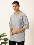 Thomas Scott Men'S Linen Relaxed Shirt (Ts1525_Light Grey Light Grey M