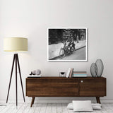 Boy Riding American Bike-Paper Art-42,,X35.2,,