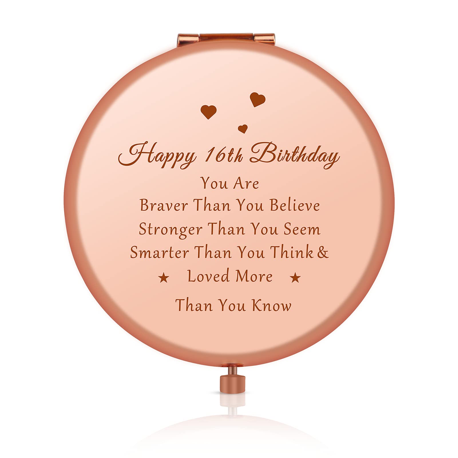 16th Birthday Gifts for Girl Sweet 16 Year Old Birthday Gifts Ideas for Girls Daughter Granddaughter Niece Travel Mirror Compact