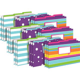 Barker Creek Legal File Folders Pack of 27, Happy, Multicolor, 27 Legal Size File Folders in Three Colorful Patterns, 1/3 Tabbed