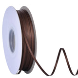 Ribest Brown Double Faced Satin Ribbon, 1/8 Inch 100 Yard Continuous Ribbon for Crafts Gift Wrapping Hair Bows Wedding Party Dec