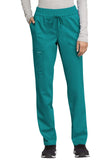 Scrubs for Women Workwear Revolution, Drawstring Cargo Pants WW105T, M Tall, Teal Blue
