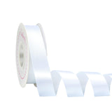 Laferri White Satin Ribbon 1 inch X 25 Yards,Double Faced Thick Ribbons for Gift Wrapping DIY Craft Floral Bouquets Wedding Part