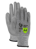 MAGID Griffin Gear ANSI A4 Liquid Repellent Polyurethane Work Gloves, 1 Pair, Size 8/Medium, GPD452