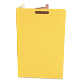 Universal 10214 Pressboard Classification Folders, Legal, FourSection, Yellow, 10/Box