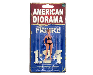 American Diorama April Bikini Calendar Girl Figure For 1/24 Scale Models