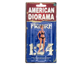 American Diorama April Bikini Calendar Girl Figure For 1/24 Scale Models