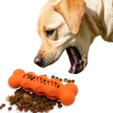 LaRoo Treat Dispensing Dog Toy - Chew Toy for Dogs, Durable, Cleans Teeth, Natural Rubber Slow Feeder Puzzle for Weight Manageme