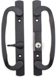 Wynn Hardware 8.5 Legacy Sliding Patio Glass Door Offset Latch Black Handle Set with Keys - Sash Controls 2265 Keyed Lock - Fits