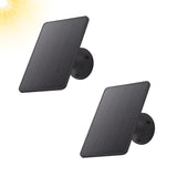 2 Pack Solar Panel Compatible with WYZE Battery Cam Pro, 5V Solar Panel for Security Camera Charger Micro USB & USB-C, 10ft Char