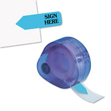 RediTag 81034 Arrow Message Page Flags in Dispenser Sign Here Blue 120 Flags/Dispenser