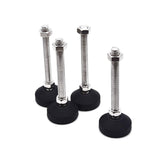 T Tulead Leveling Feet Adjustable Furniture Glides M12 Thread Diameter, D50 100mm, 1.75mm Pitch Cabinet Leg Levelers Anti-Slip 