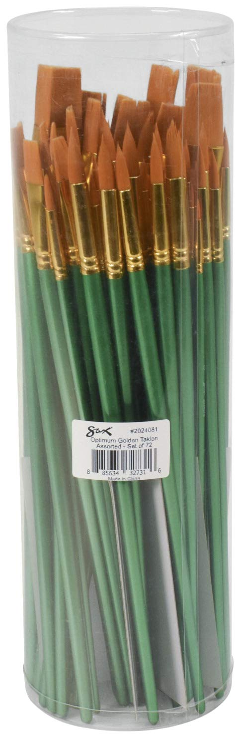 Brush Tf Optimum Golden Taklon Lh Canister Set Of 72