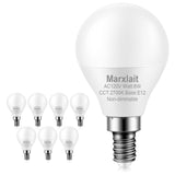 8 Pack E12 Ceiling Fan Light Bulbs, 60W Equivalent, Warm White 2700K, Small Base LED Candelabra Light Bulb, Bright A15 LED Bulb,