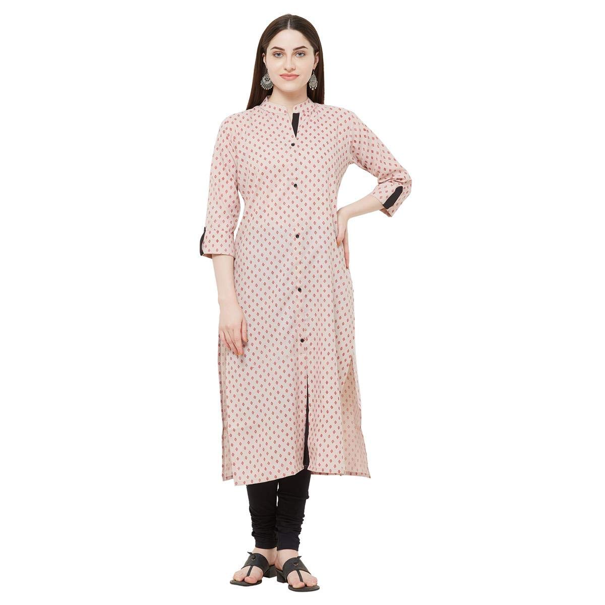 Gosriki Women'S Rayon Kurta (Day-Watch_Xl_Multicolored_X-Large),Multicolour,,B08L89TP9T