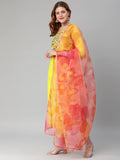 Gosriki Women'S Cotton Blend Solid Straight Kurta With Pant & With Dupatta (Chora Wp_Light Mehandi_L-Gs_Light Mehandi_Large),Light Mehandi,,B0BR7K3D3H