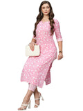 Gosriki Women'S Cotton Blend Straight Printed Kurta With Pant Set (Jayani-Pink-Nw-Gs_L_Pink_Large),Pink,,B0CFFHCC4H