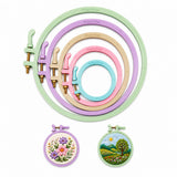Shagunsaaj Plastic Embroidery Hoop Ring Set For Cross Stitch, Fabric Craft, Diy Needle Embroidery (Combo Of 5)
