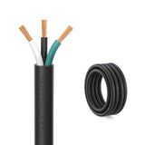 FIRMERST 10 Feet 12 Gauge 3 Conductor Power Cable SJTW 300V Pure Copper Wire