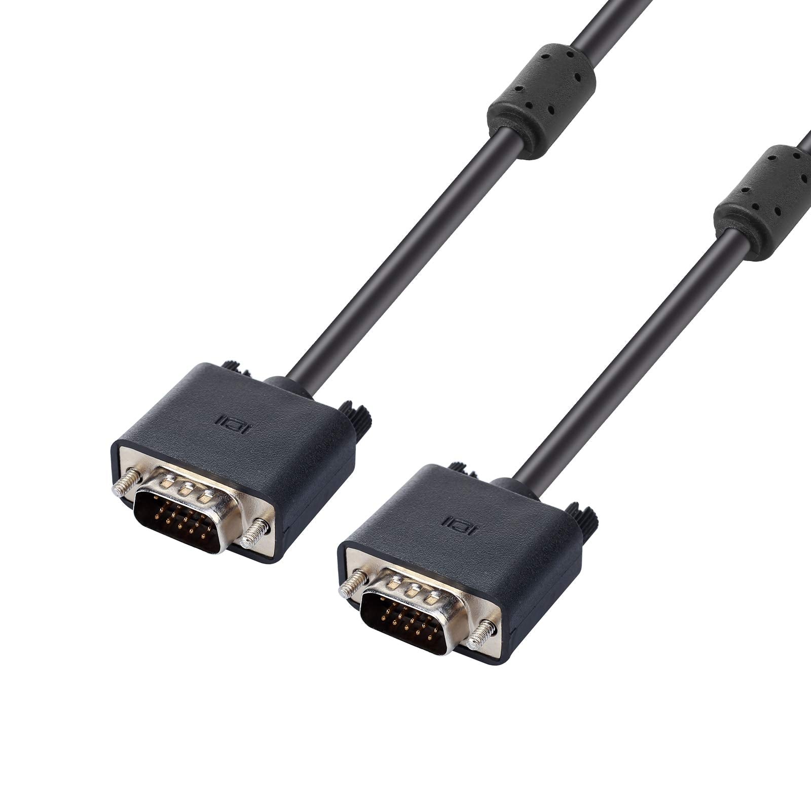 ENUODA VGA to VGA Cable 15 Pin Male to Male Plug Computer Monitor Cable Wire Cord,4.9 Feet,Black