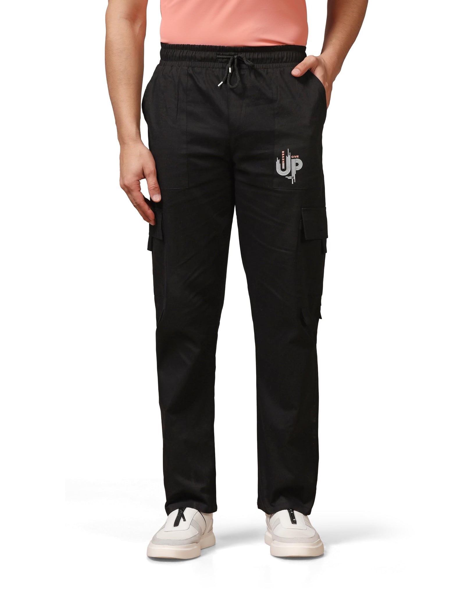 Toplot Cotton Multi-Pocket Cargo Pant For Men (Men-Up-Cargo-5178-Black-32),Black,32,B0CYQ7HV8Y