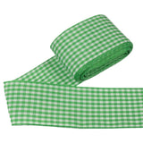 Gingham Ribbon Plaid Ribbon for Gift Wrapping Party Wedding Christmas Decoration (Green,1-1/2 (38mm) x 10 Yards)