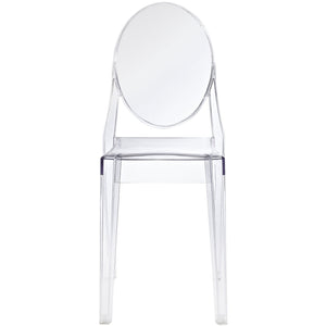 Modway Casper Modern Acrylic Stacking Kitchen And Dining Room Chair In Clear - Fully Assembled