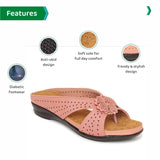 Ortho Joy Fancy Doctor Slippers | Soft Sandal For Women | Comfortable Footwear For Women,Pink,3,B09VLDJ5CY