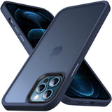 Anqrp Designed for iPhone 12 Pro Max Case Blue [Support Wireless Charging], [Silky Touch] Soft Silicone Slim Anti-Scratch Phone 
