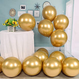 Vumsum Chrome Metallic Balloons For Party 50 Pcs 12 Inch Thick Latex Balloons For Birthday Wedding Engagement Anniversary Festiv