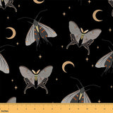 Feelyou Butterfly Fabric by The Yard Kids 10 Yard Moon Upholstery Fabric for Chairs Butterflies Print Waterproof Outdoor Fabric 