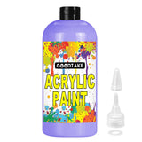GOODTAKE Acrylic Paint, Purple Color Acrylic Paint Bottle, Rich Pigments, Non Toxic, Paints for Multi Art Surface, Beginners Pai