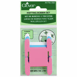 Clover Bobbin Set, 6Piece, Red, 5 Height x 2.6 Length x 0.4 Width