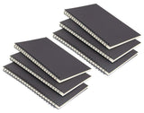 Zegrox Black Cover Spiral Notebook,Lined Thick Paper 50 Sheets (100 Pages,8.27X 5.59Inch,A5 Size,Pack Of 6)
